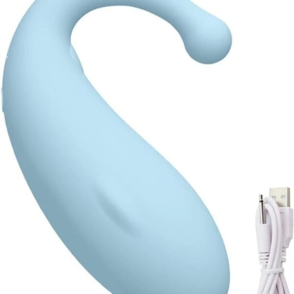 Adult Vibrating Egg 10 Modes Whale Shaped Sex Machine Vibrating Egg Female Sex Toy G Spot Vibrator (Blue)