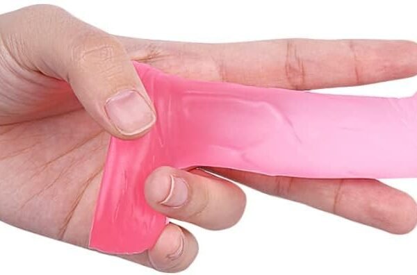 4 Inch Silicone Realistic Suction Mini Dildo,Beginner Anal Plug,Soft Dildo with Curved Shaft and Balls,Sex Toy Women Men Couples Experience Multi Purpose Mini Style (Pink)