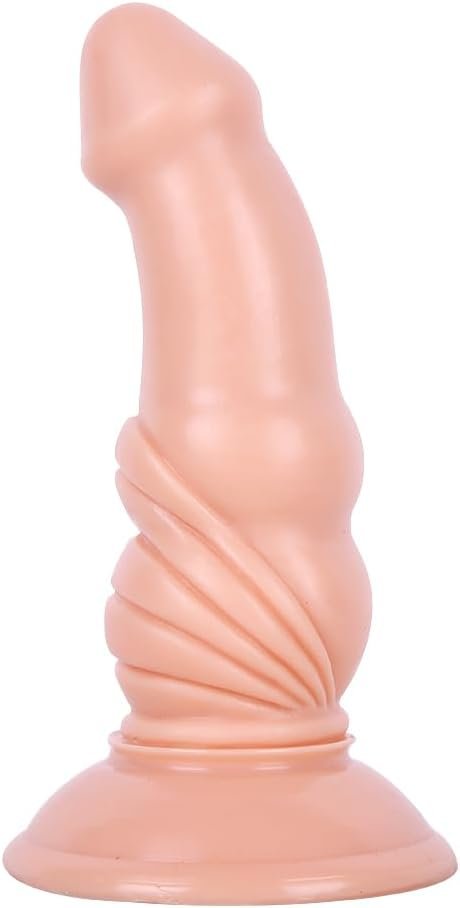 5 5 Inches Realistic Dildo for Beginners, Anal Dildos Lifelike Fake Penis for Women/Men/Gay, Adult Sex Toys for G spot Stimulator Anal Plug Training Sets (Flesh)