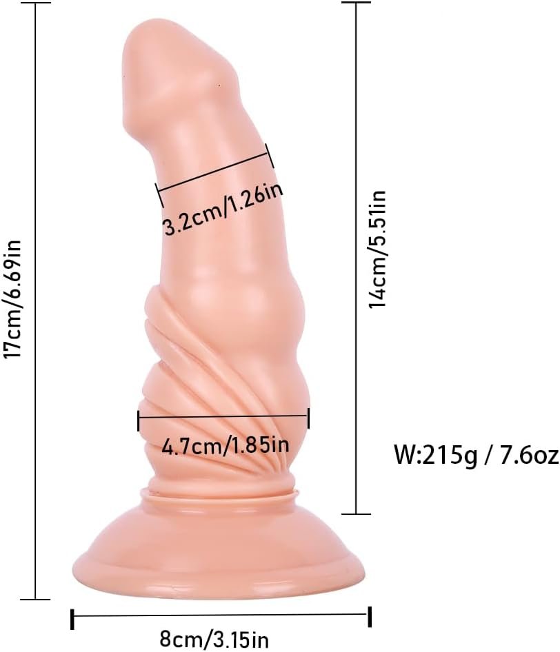5 5 Inches Realistic Dildo for Beginners, Anal Dildos Lifelike Fake Penis for Women/Men/Gay, Adult Sex Toys for G spot Stimulator Anal Plug Training Sets (Flesh) Image 2