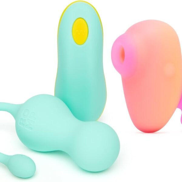 Travel Pleasure Air Clitoral Stimulator and Cello Vibrating Egg   Couple Sex Toy Set