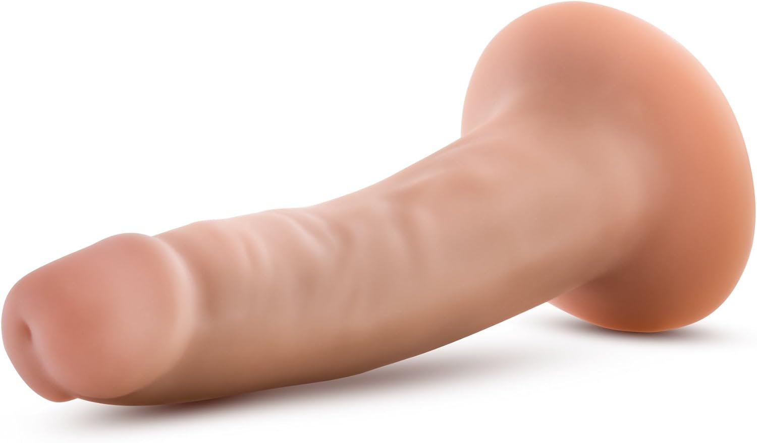 5" Realistic Dildo for Beginners Triple Density, Ultra Soft Posable Shaft for G Spot Anal Play, Hands Free Suction Cup Base, Strap On Compatible Adult Sex Toy for Men, Women & Couple Beige