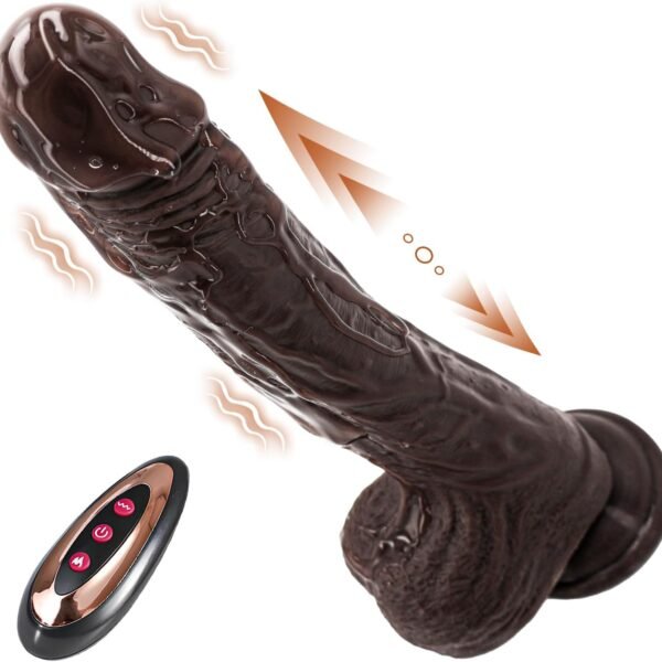 9 Inch Silicone Dick Realistic Adult Toy for Women with Strong Suction Cup and Remote Contorl for Hands Free Play