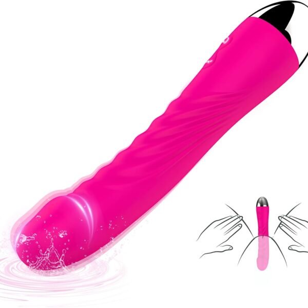 Electric Handheld Vibrating Massager  Clitioral Silent Relaxes Muscles 10 Modes Vibratorsmassager Electronic for Foot Or Neck Waterproo Personal for Adult Tools Couples Relaxation TR0369 (Pink)