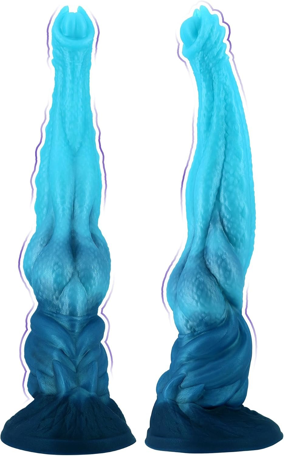 Horse Dildo 13 4'' Super Long Monster Dildo Sex Toy with Knot and Suction Cup, Giant Fantasy Silicone Dragon Dildos Anal Plug Sex Toys for Women and Men